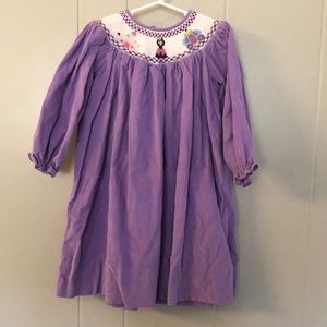 Princess Smocked Corduroy Dress